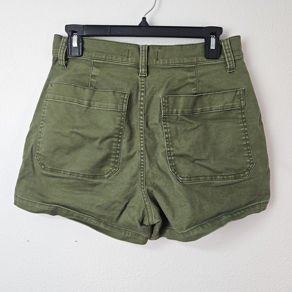 Madewell The Perfect Vintage Fatigue Short Size 26 Green - Picture 4 of 7